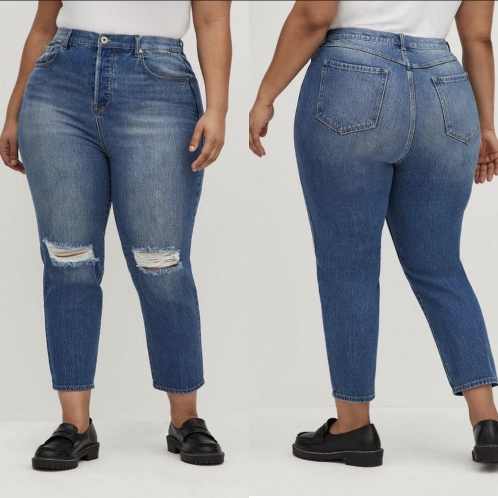 Torrid Straight Leg Mom Jeans